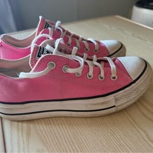 All star converse sneakers pink size 8